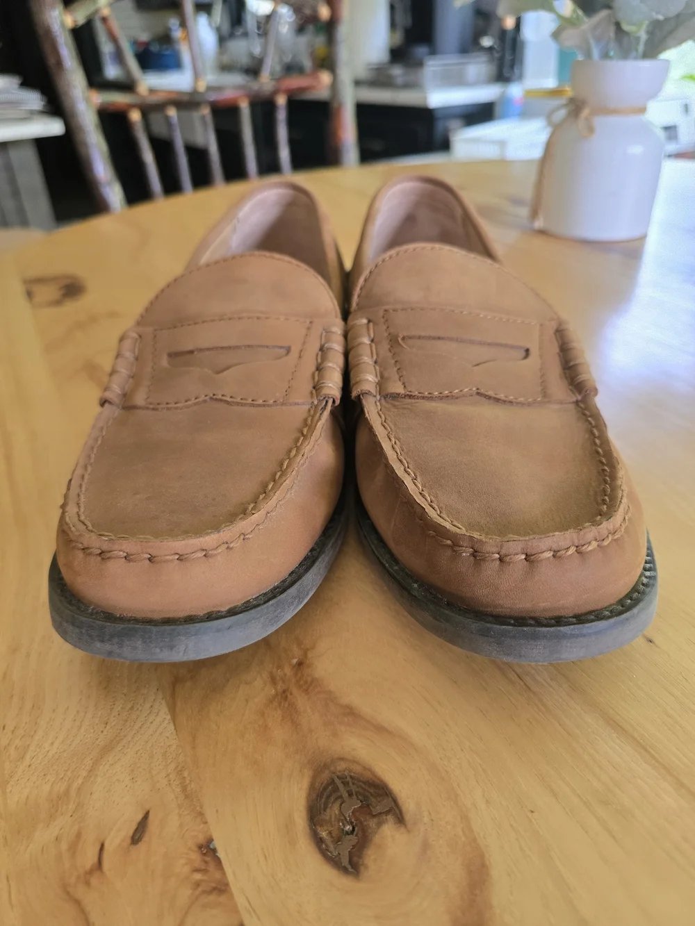 O Polo by Ralph Lauren Men’s Brown Leather Penny Loafers Size 9.5D
